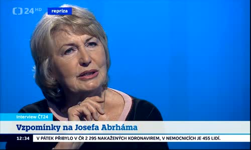 Eliška Balzerová vzpomíná na Josefa Abrháma (Interview ČT24 07 2022) mp4