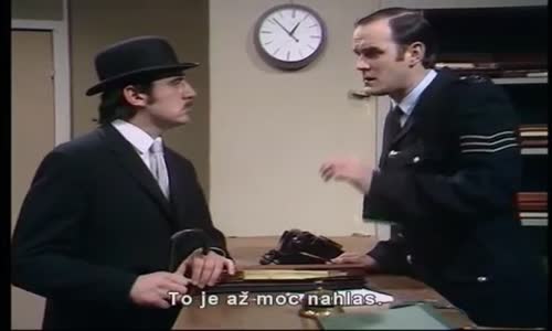 Monty Python - Police Station Silly Voices (czech sub) mp4