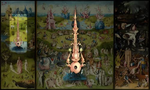 Hieronymus Bosch - The Garden of Earthly Delights (study) - Zahrada pozemských rozkoší (1490 - 1510) mp4