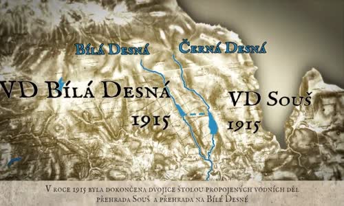 Vizualizace protržení přehrady na Bílé Desné mp4