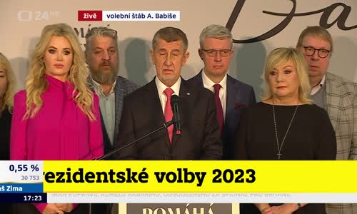Andrej Babis   tiskova konference po prvním kole prezidentských voleb 14 1 2023   CT24 mp4