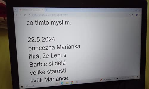 7 6 2024 princezna Marianka říká že Leni s Barbie si dělá veliké starosti kvůli Mariance 1 mp4