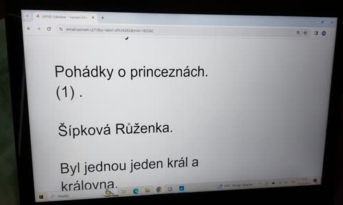 16 3 2024 princezna Marianka čte pohádku o Šípkové Růžence 1 mp4