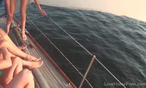Hot babes know how to party while sailing mp4