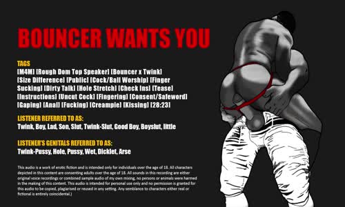 Audio Bouncer Wants Your Twink Hole mp4