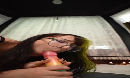 GothEgg Treating You to BJ Riding and Twerking in Fishnets mp4