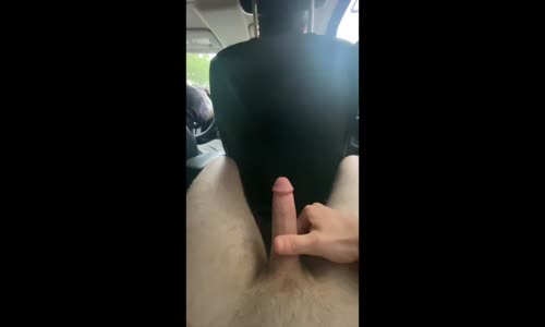 Secretly stroking while on a road trip with friends mp4