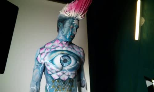 Third Eye Lotus Spiritual body painting mp4