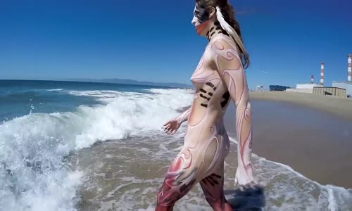 Ancestral Body Painting on Coyote mp4