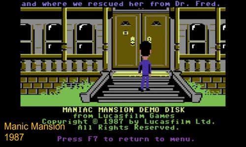 Manic Mansion (1987) Gameplay avi