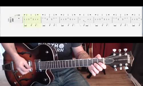 Brown Eyed Girl Intro Guitar Melody (easy approach) mp4