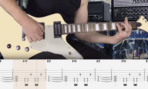 Metallica - For Whom the Bell Tolls - Guitar Tab Lesson Cover Tutorial mp4