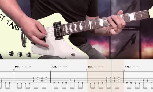 Metallica - Seek and Destroy - Guitar Tab Lesson Cover Tutorial mp4