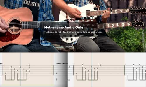 The Eagles - Hotel California - Guitar Tab   Metronome   No Audio   Lesson mp4