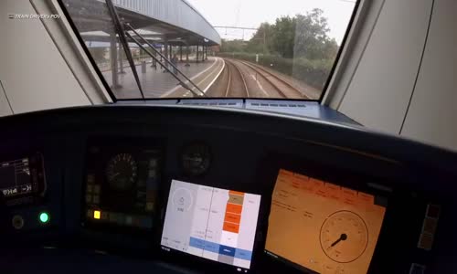 How an NS train driver drives on time TimTim, Coast Time Advice and Route Ribbon mp4