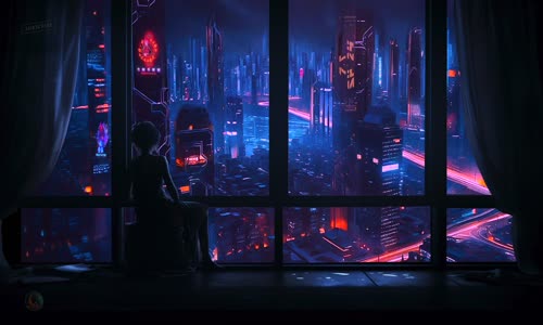 Downtown - Blade Runner Vibes Futuristic Synthwave Soundscapes  mp4