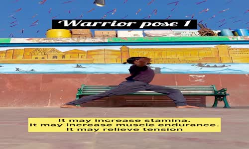 Warrior pose - mp4