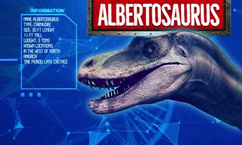 Dinosaur fight - Albertosaurus vs Pachyrhinosaurus mp4