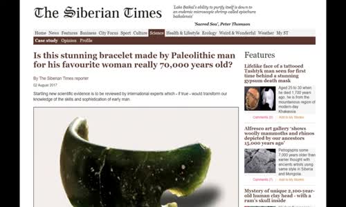 Knihovna Alexandrijská (Doba kamenná) - Úžasný kamenný náramek starý 40 000 let - Denisované a pravěká technologie avi