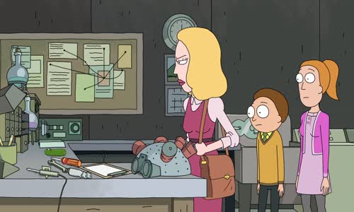 Rick a Morty (2017) S03E03 CZ dab 1080p - Pickle Rick mkv