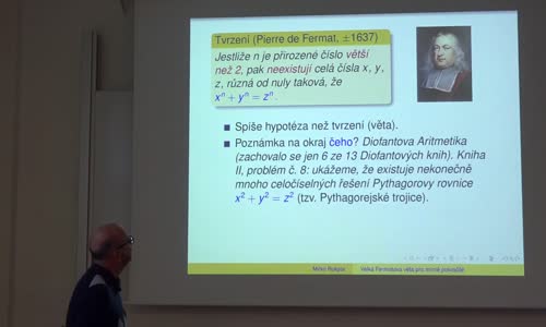 Mirko Rokyta Velká Fermatova věta pro mírně pokročilé (Pátečníci 23 9 2022) mp4