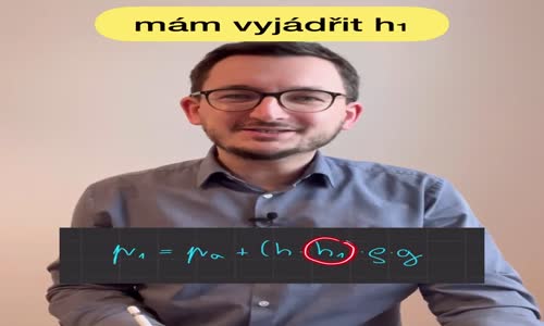 Vyjadřování neznámé ze vzorce mp4